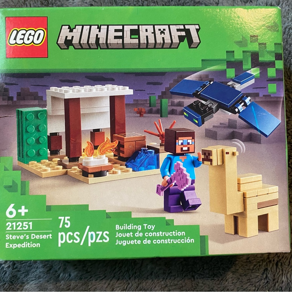 Lego Minecraft Steve's Desert Expedition 21251 75 Piece Building Set, 1.0 set